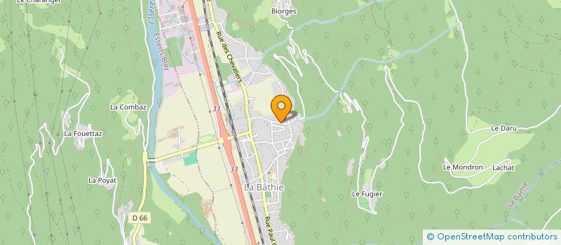 localisation de l'entreprise FABIEN COMBAZ CHARPENTE ET DECORATION  TOURNON