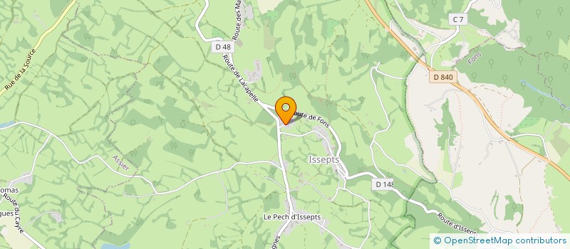 localisation de l'entreprise FABIEN D'ORIO  ISSEPTS