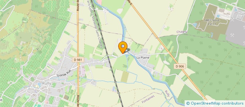 localisation de l'entreprise FABIEN DANJEAN  RULLY