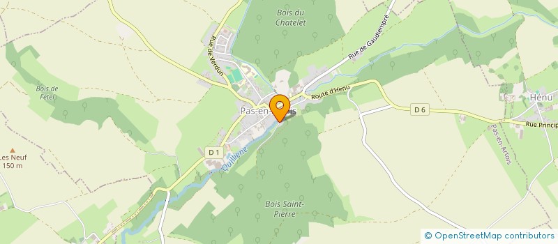 localisation de l'entreprise FABIEN JONARD  PAS-EN-ARTOIS