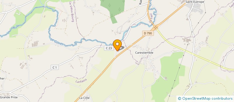 localisation de l'entreprise FABIEN JOUAN DEVELOPPEMENT  LANFAINS