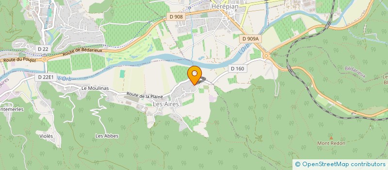 localisation de l'entreprise FABIEN MARTIN à LES AIRES