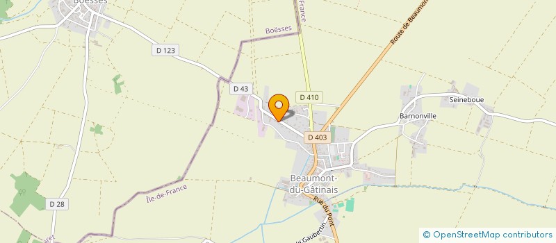 localisation de l'entreprise FABIEN POINCLOUX ESPACES VERTS  BEAUMONT-DU-GATINAIS