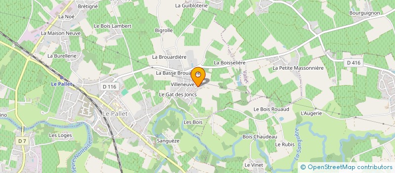 localisation de l'entreprise FABIEN ROY  LE PALLET