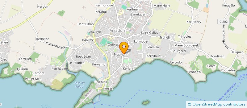 localisation de l'entreprise FABIENNE COSTEL ARCHITECTE à ARRADON