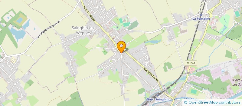 localisation de l'entreprise FABIENNE COURTINES à SAINGHIN-EN-WEPPES