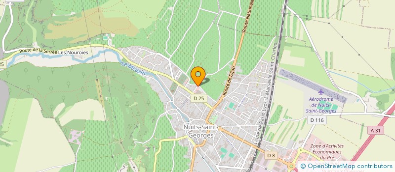 localisation de l'entreprise FABIENNE ET ASSOCIES à NUITS-SAINT-GEORGES