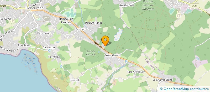 localisation de l'entreprise FABIENNE LE ROUX à PLEUMEUR-BODOU