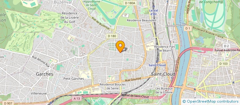localisation de l'entreprise FABIENNE O. LEFEBVRE DU PREY à SAINT-CLOUD