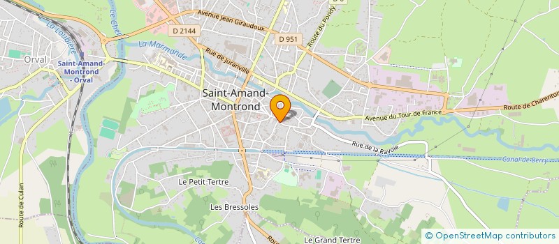 localisation de l'entreprise FABILAN  SAINT-AMAND-MONTROND