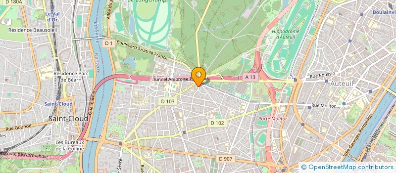 localisation de l'entreprise FABINTECH à BOULOGNE-BILLANCOURT