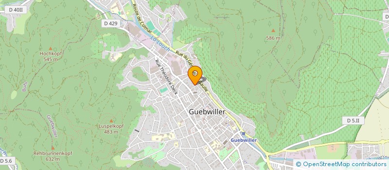 localisation de l'entreprise FABIO BOUGIES  GUEBWILLER