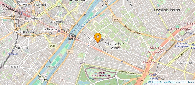 localisation de l'entreprise FABIOLDING à NEUILLY-SUR-SEINE