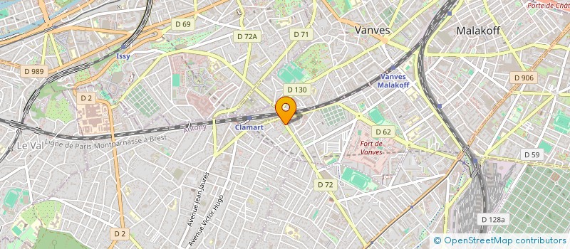 localisation de l'entreprise FABIOLES  MALAKOFF