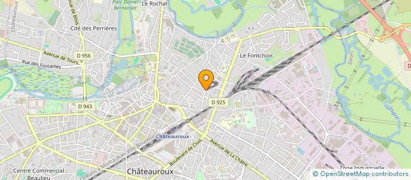 localisation de l'entreprise FABIOLI à CHATEAUROUX