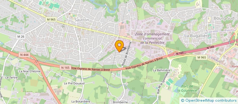 localisation de l'entreprise FABIOLINE à SAUTRON