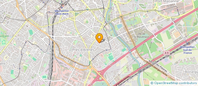 localisation de l'entreprise FABIOR à MONTPELLIER