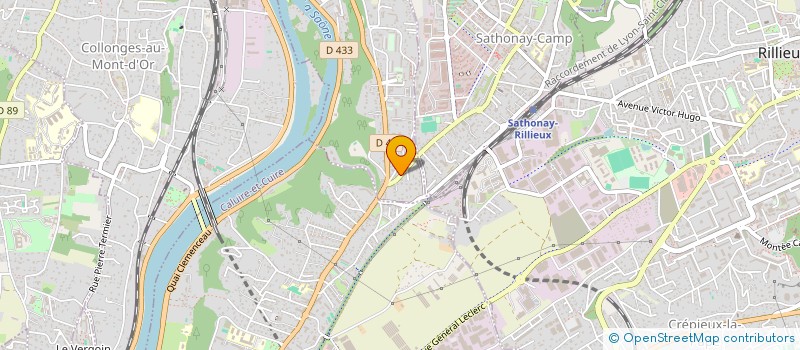 localisation de l'entreprise FABIS  FONTAINES-SUR-SAONE