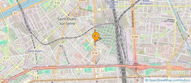 localisation de l'entreprise FABIS COM à SAINT-OUEN-SUR-SEINE