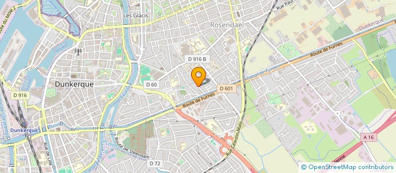 localisation de l'entreprise FABISA à DUNKERQUE