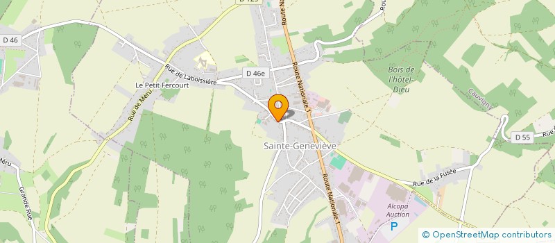 localisation de l'entreprise FABISOFEU à SAINTE-GENEVIEVE