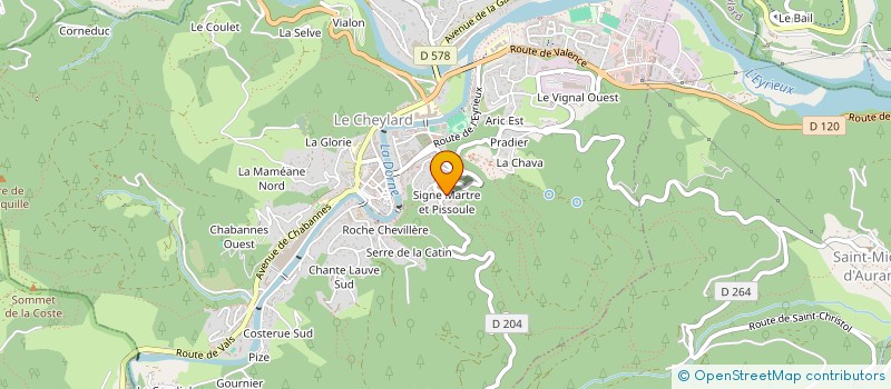 localisation de l'entreprise FABLA  LE CHEYLARD