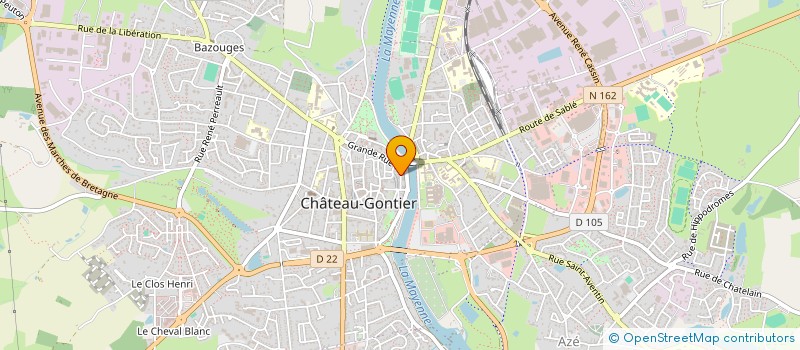 localisation de l'entreprise FABLAB 53 à CHATEAU-GONTIER-SUR-MAYENNE