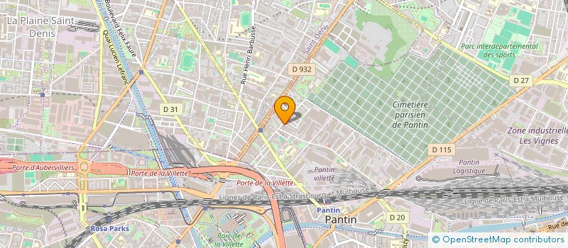 localisation de l'entreprise FABLAB II  PANTIN