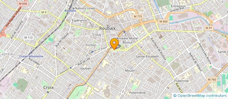 localisation de l'entreprise FABLAB LILLE  ROUBAIX