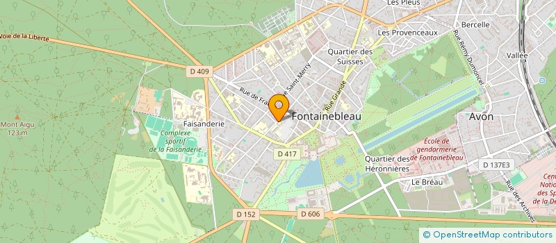 localisation de l'entreprise FABLAB MOEBIUS  FONTAINEBLEAU