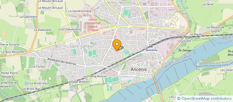 localisation de l'entreprise FABLAB PAYS D'ANCENIS  ANCENIS-SAINT-GEREON