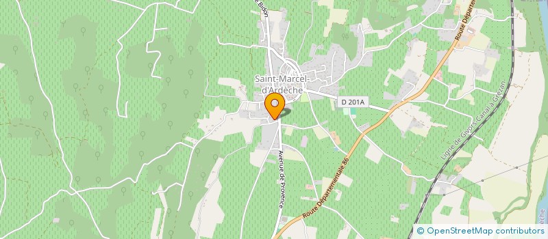 localisation de l'entreprise FABLE  SAINT-MARCEL-D'ARDECHE