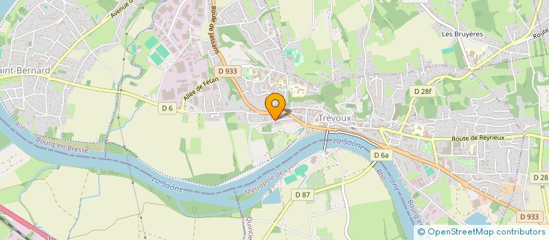 localisation de l'entreprise FABLE  TREVOUX