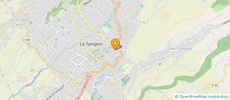 localisation de l'entreprise FABLESSEVENT 974  LE TAMPON