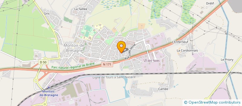 localisation de l'entreprise FABLET-LEBAILLY  MONTOIR-DE-BRETAGNE