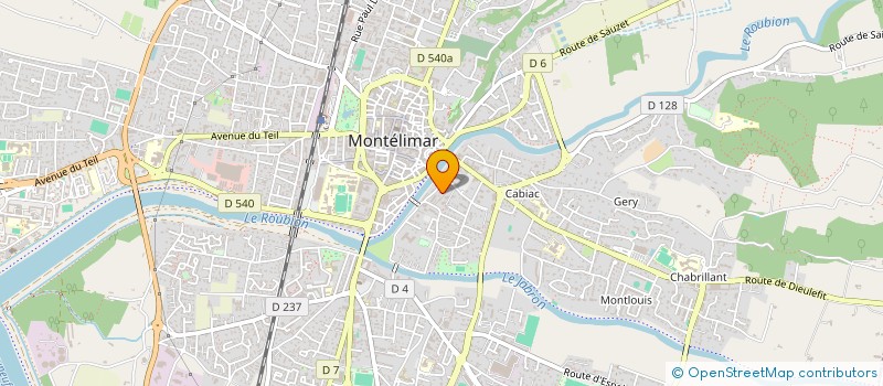 localisation de l'entreprise FABLIS à MONTELIMAR