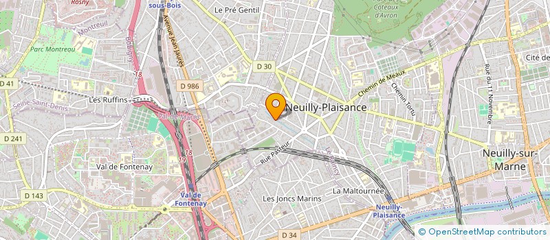 localisation de l'entreprise FABLISA INVEST  NEUILLY-PLAISANCE