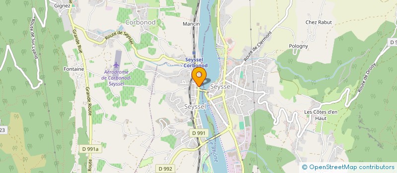 localisation de l'entreprise FABNAT à SEYSSEL