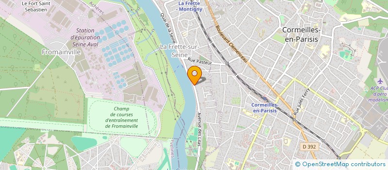 localisation de l'entreprise FABOGEST  LA FRETTE-SUR-SEINE