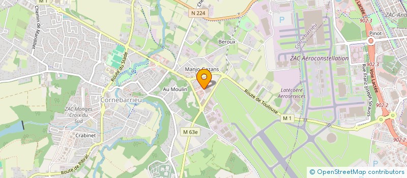localisation de l'entreprise FABOLLI à CORNEBARRIEU