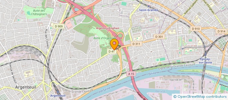 localisation de l'entreprise FABOR SIOMET à ARGENTEUIL