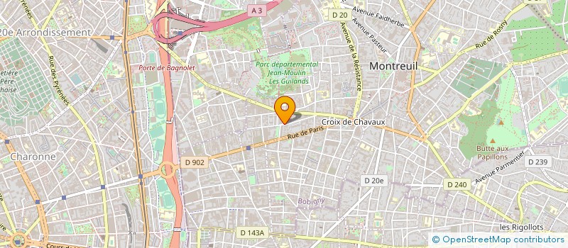 localisation de l'entreprise FABOSAM à MONTREUIL