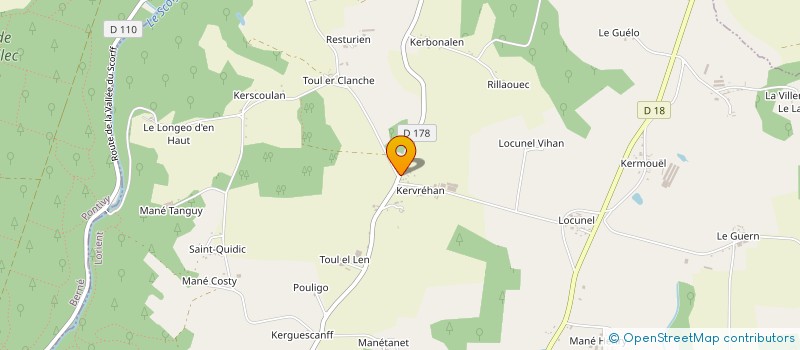 localisation de l'entreprise FABOURIA  PLOUAY