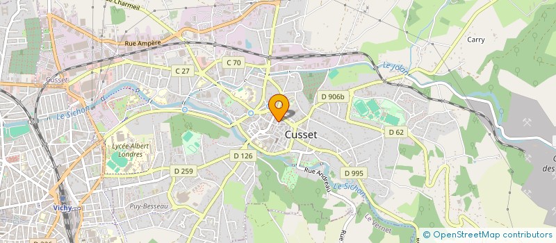 localisation de l'entreprise FABPATEME03  CREUZIER-LE-VIEUX