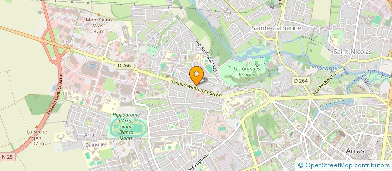 localisation de l'entreprise FABPL à ARRAS