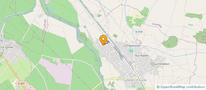 localisation de l'entreprise FABRE 11  SALLELES-D'AUDE