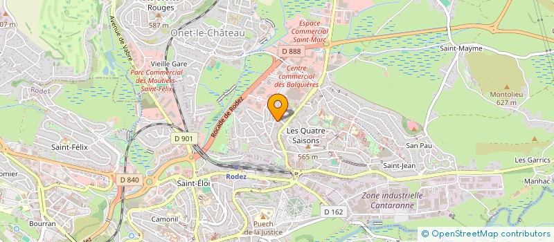 localisation de l'entreprise FABRE  ONET-LE-CHATEAU