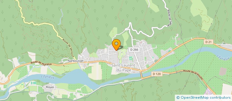 localisation de l'entreprise FABRE ALBAN  SAINT-LAURENT-DU-PAPE