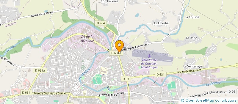 localisation de l'entreprise FABRE CAPARROS  GRAULHET