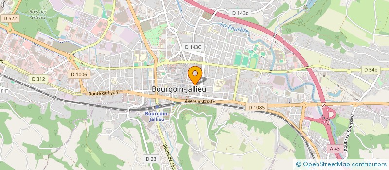 localisation de l'entreprise FABRE CHEVALLIER  BOURGOIN-JALLIEU